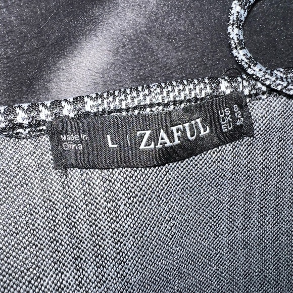Zaful Houndstooth Glen Check Cami Bodycon Mini Dress Size Large (8) - Picture 8 of 8